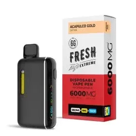 6000mg D8, HHC, THCP Vape Pen – Acapulco Gold – Sativa – 6ml – Fresh
