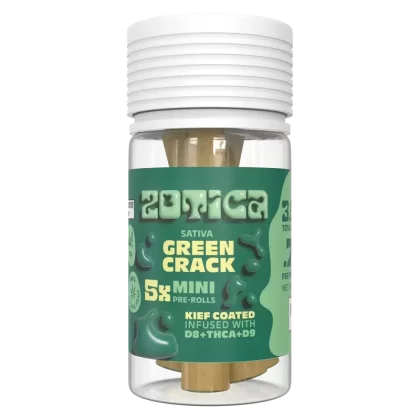 Zotica THC-A Blend Kief Green Crack Mini Pre-Rolls – 5ct