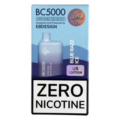 Zero Nicotine – BC5000 – Blue Razz Ice – EBCreate