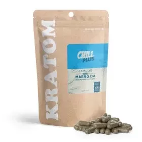 500mg Kratom Capsules – White Maeng Da – 100 ct – Chill Plus