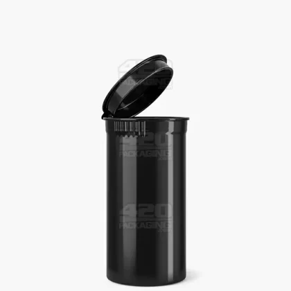Child Resistant | Opaque Black Pop Bottles | 13dr – 2g – 315 Count