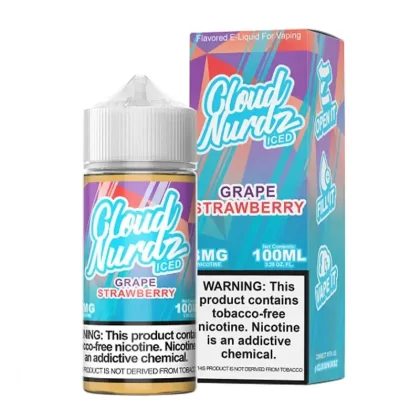 Cloud Nurdz ICED E-Liquid No Nicotine Vape Juice 100ml (Grape