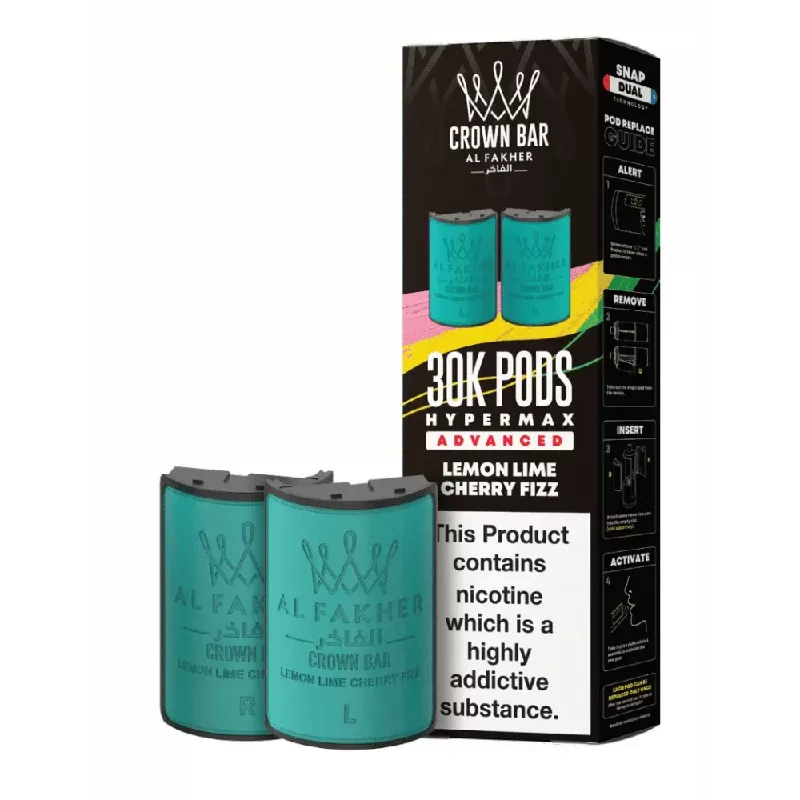 Al Fakher 30k Hypermax Prefilled Pods Lemon Lime Cherry Fizz