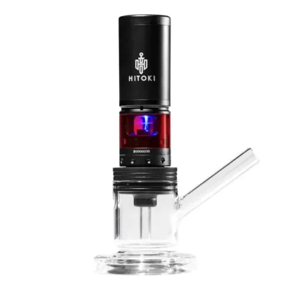 Hitoki Saber – Laser Pipe – Black W/ Glass Bubbler Combo