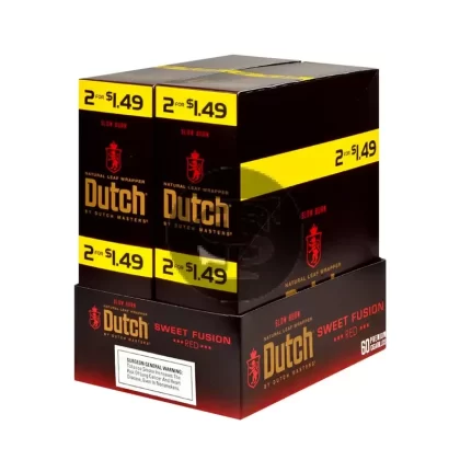 Dutch Masters Foil Fresh Sweet Fusion $1.49 Cigarillos 30 Packs of 2