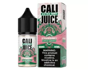 Cali Salt Nic 30ml – Strawberry Sweet Mint “Extra Mint” [35mg-50mg]
