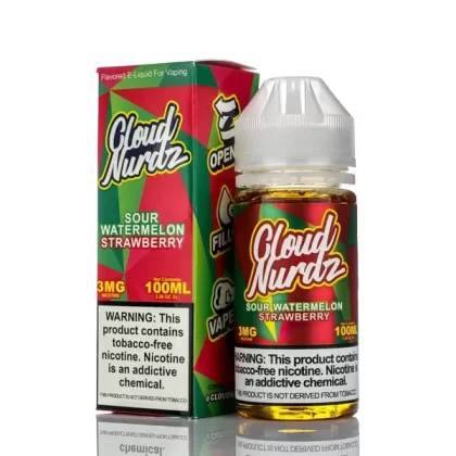 Cloud Nurdz E-Liquid Sour Watermelon Strawberry 100ml