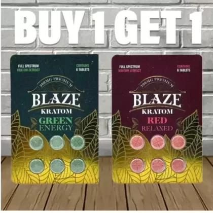 B1G1 Blaze Full Spectrum Kratom Extract Tablets