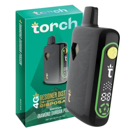 Torch Designer DiSTiLLATE Disposable Diamond Durban Poison | Sativa
