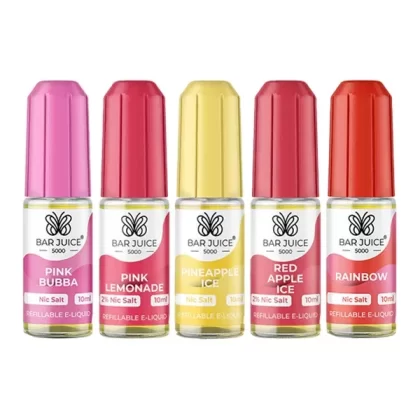 Bar Juice 5000 Nic Salts 5 mg – 10 ml Flavour Fusion (40VG/60PG)