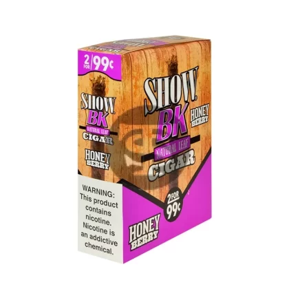 Show BK Cigarillos 2 For 99 Cent Pre Priced 15 Packs of 2 Cigars Honey