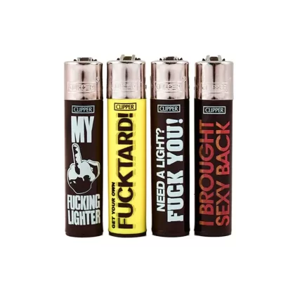 Clipper® Lighters | Funny Sayings | 48 Count