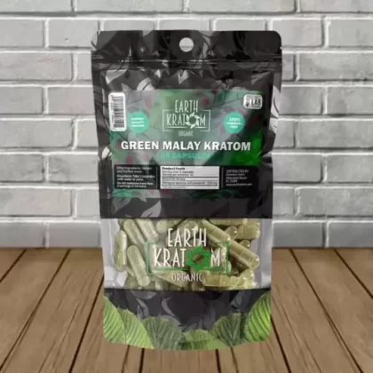 Earth Kratom Green Malay Capsules