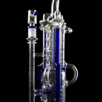 The “Space Station” Recycler Water Bong with Inline Perc