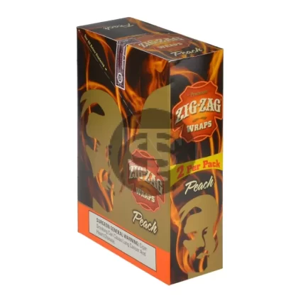 Zig Zag Wraps Premium Peach 25 Packs of 2
