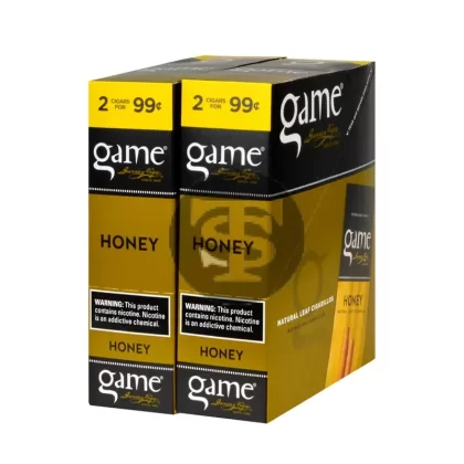 Game Vega Cigarillos Honey (Gold) Foil 2 for 99 Cents 30 Pouches of 2