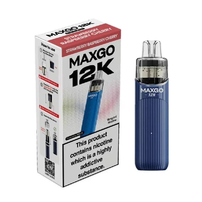 Relx Maxgo 12k Prefilled Pod Kit Strawberry Raspberry Cherry