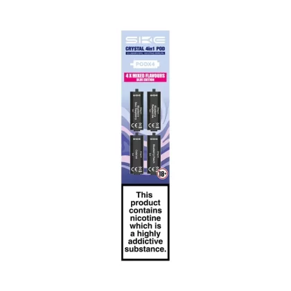 SKE Crystal 4in1 Blue Edition Multi-Flavour Pods (4 Pack)