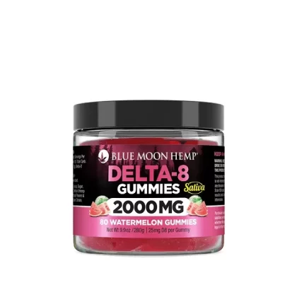 Blue Moon Hemp Delta 8 Watermelon Gummies 250mg-2000mg