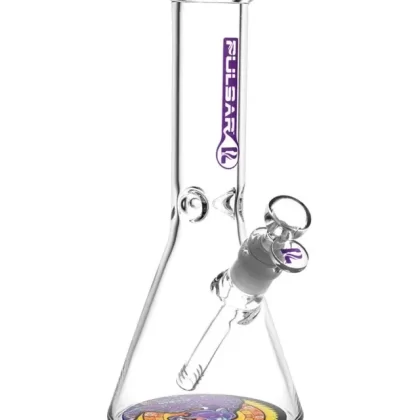 Pulsar 10″ Psychedelic Jaguar Beaker Bong