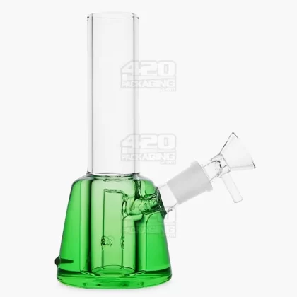 Glycerin Filled Mini Straight Neck Water Pipe w/ Ice Catcher