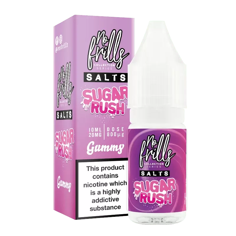 No Frills Sugar Rush 10ml Nic Salt E-Liquid
