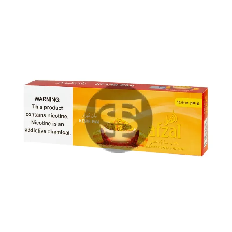Afzal Hookah Shisha Kesar Pan 10 Packs of 50g
