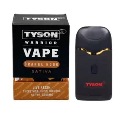 Tyson Orange Hook Live Rosin Vaporizer – 3000mg