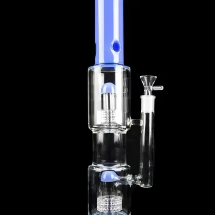“Morpheus” Double Matrix Water Pipe with Black Accents