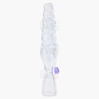 Spiral Chillum Hand Pipe w/ Knocker | 3.75in Long – Glass – Assorted