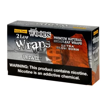 Good Times Sweet Woods Leaf Wrap Unsweet 25 Pouches of 2