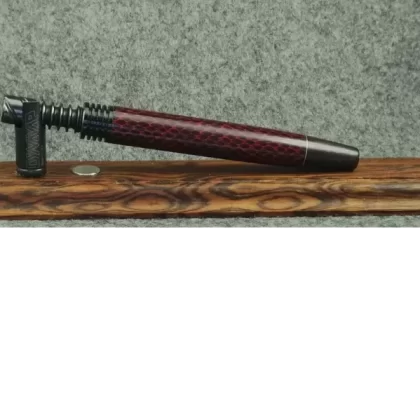 Dart in Red Snakeskin / Blackwood Mouthpiece & Black End by