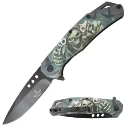 Snake Eye Tactical Rescue Style Spring Assist Knife- Reaper With