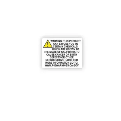 California | CA Marijuana Prop 65 Warning Label