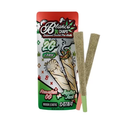 Chapo Blanco Diamond Dusted THC-A Duo Pre-Roll – 2g