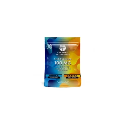 Creating Better Days 100mg 2 Count Indica / Sativa Bag