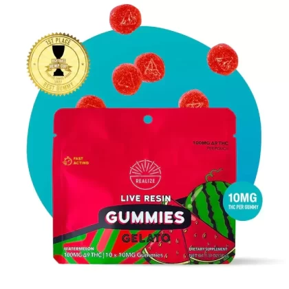 Realize | Live Resin Delta 9 THC Gummies 100mg – 200mg