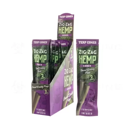 Zig-Zag® | Terp Cones 2-Pack | 104mm – Grand Daddy Purp – 15 Count