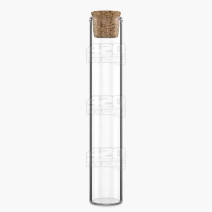 Glass Pre-Roll Tube with Cork | 120mm – Clear Glass – 640 Count