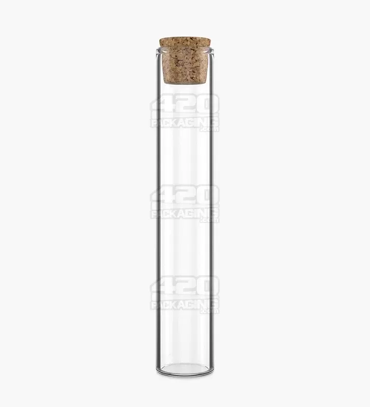 Glass Pre-Roll Tube with Cork | 120mm – Clear Glass – 640 Count