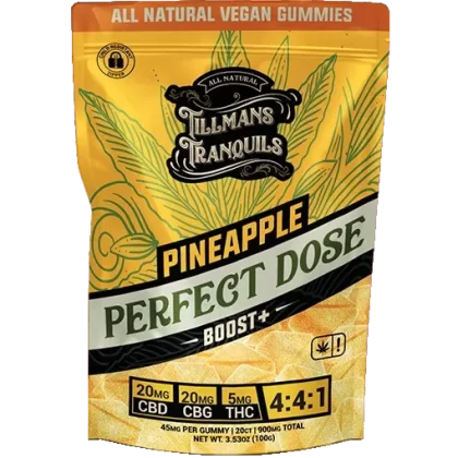 Tillmans Tranquils Pineapple 4:4:1 CBD:CBG:THC Gummies