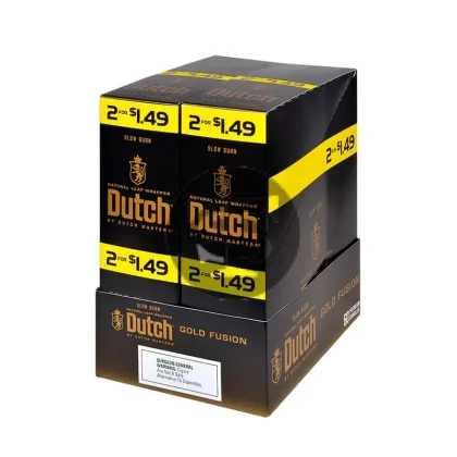 Dutch Masters Foil Fresh Gold Fusion $1.49 Cigarillos 30 Packs of 2
