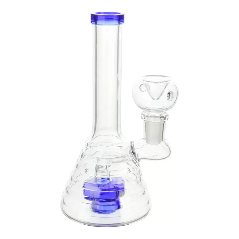 Single Disk Mini Hive Bong – 6.5 inches glass bong