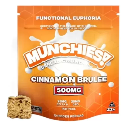 Cinnamon Brulee Munchies D9 Cereal Crunchies 500MG 10ct