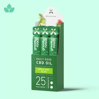 Green Roads Apple Kiwi Bliss Broad Spectrum CBD Daily Dose – (2ml)