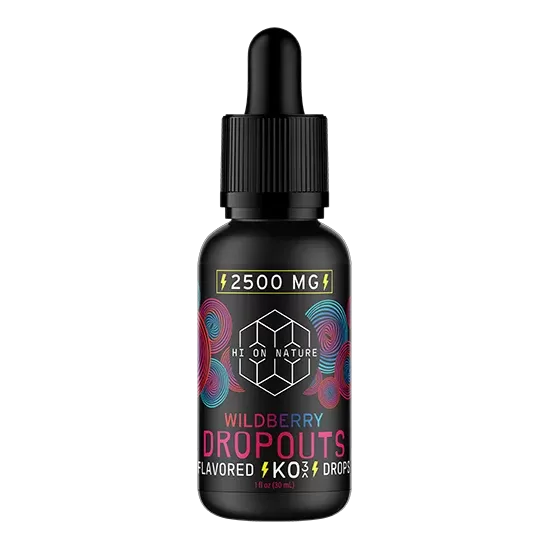 Hi On Nature 2500mg KNOCKOUT DROPOUTS – 3 FLAVORS