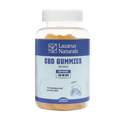 High-Potency CBD Isolate Gummies — Lemon — Lazarus Naturals
