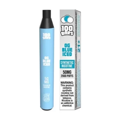 Keep It 100 Bars Disposable – OG Blue Iced – 2000 puffs [ ]