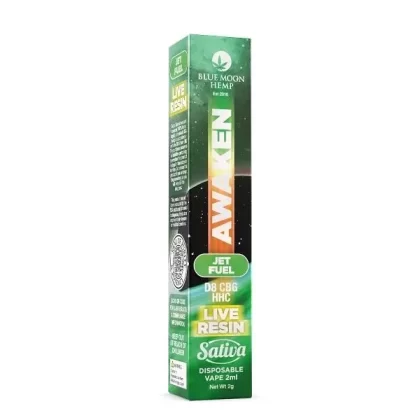 Blue Moon Hemp Awaken Blend Jet Fuel Live Resin Disposable Vape 2
