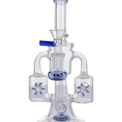 Daily High Club Dual Propeller Perc Recycler Bong